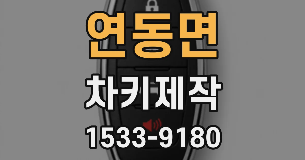 연동면 차키제작