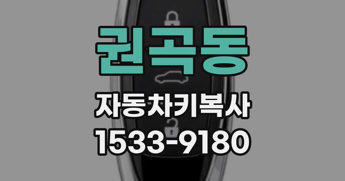 권곡동 자동차키복사