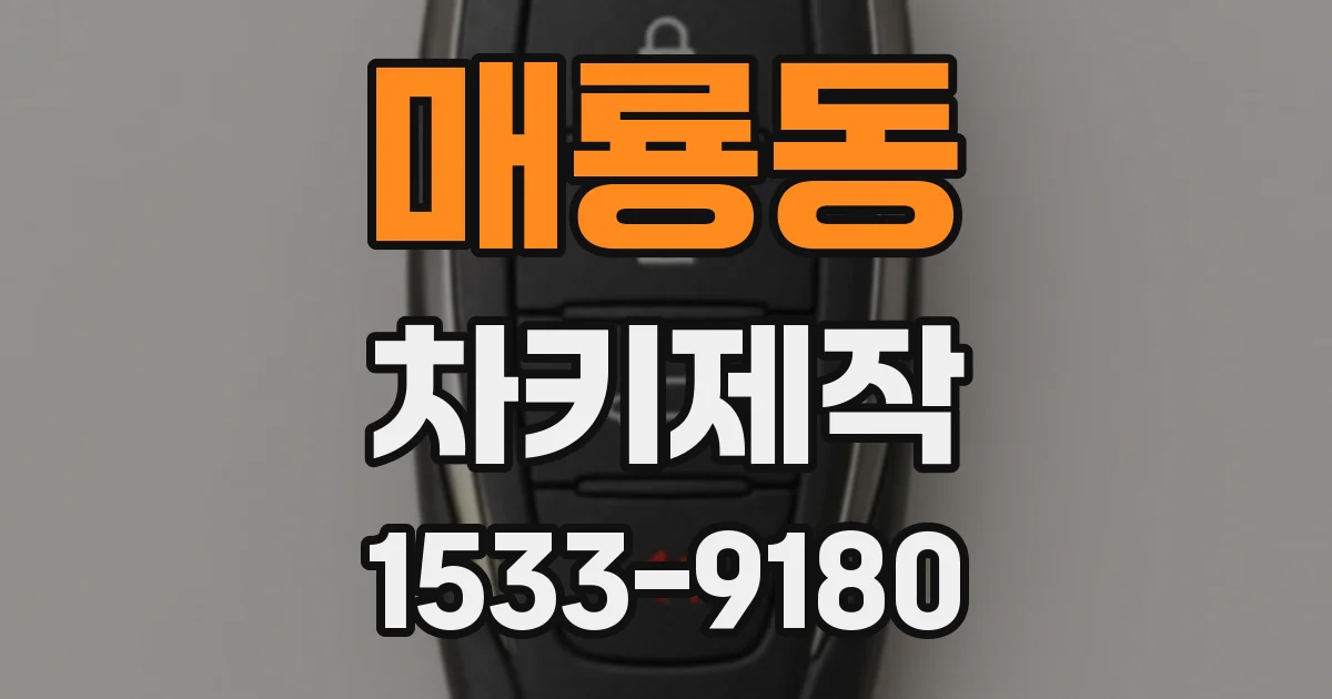 매룡동 차키제작
