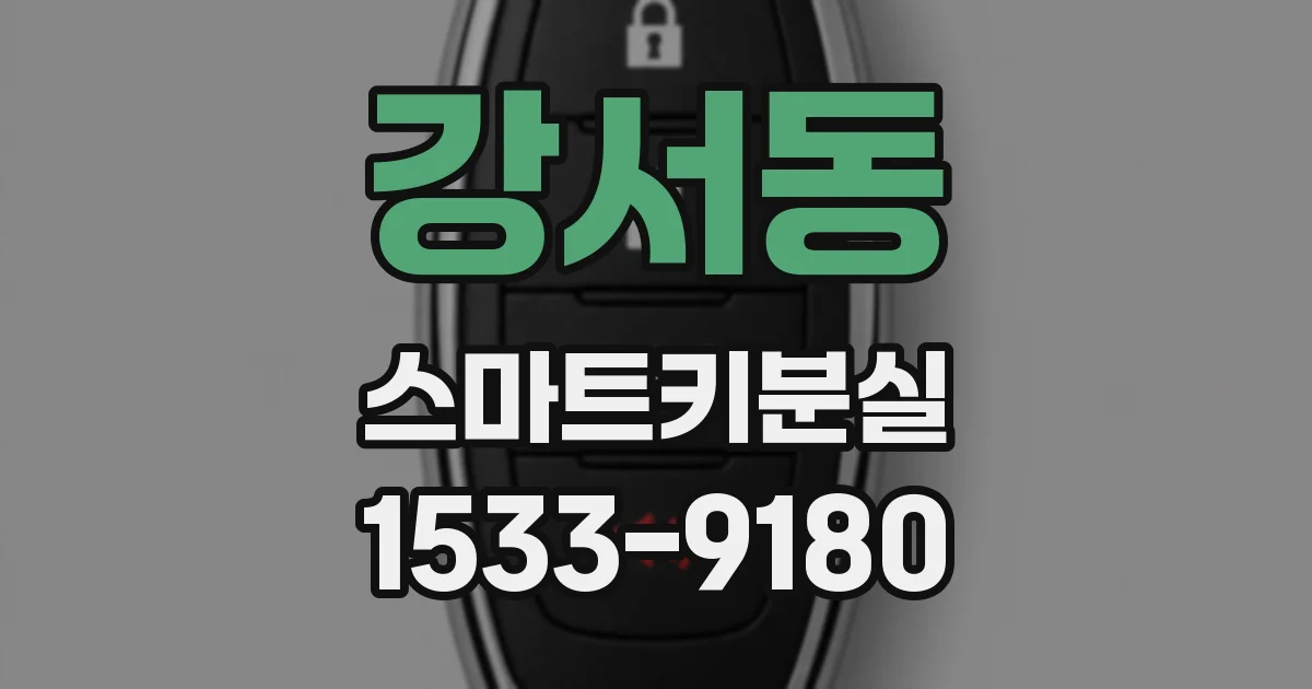 강서동 스마트키분실