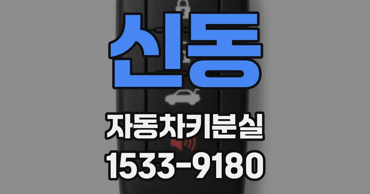 신동 자동차키분실