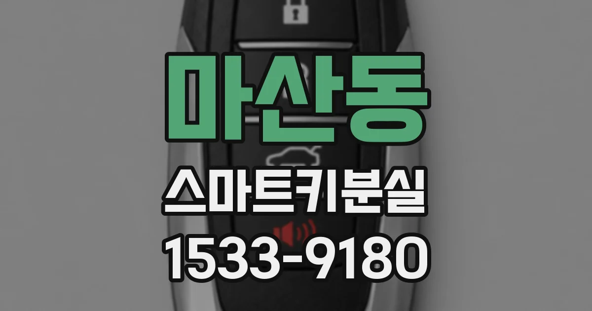 마산동 스마트키분실