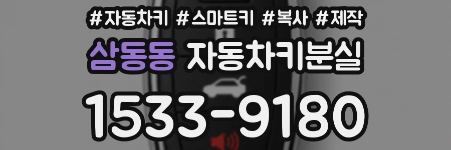 삼동동 자동차키분실