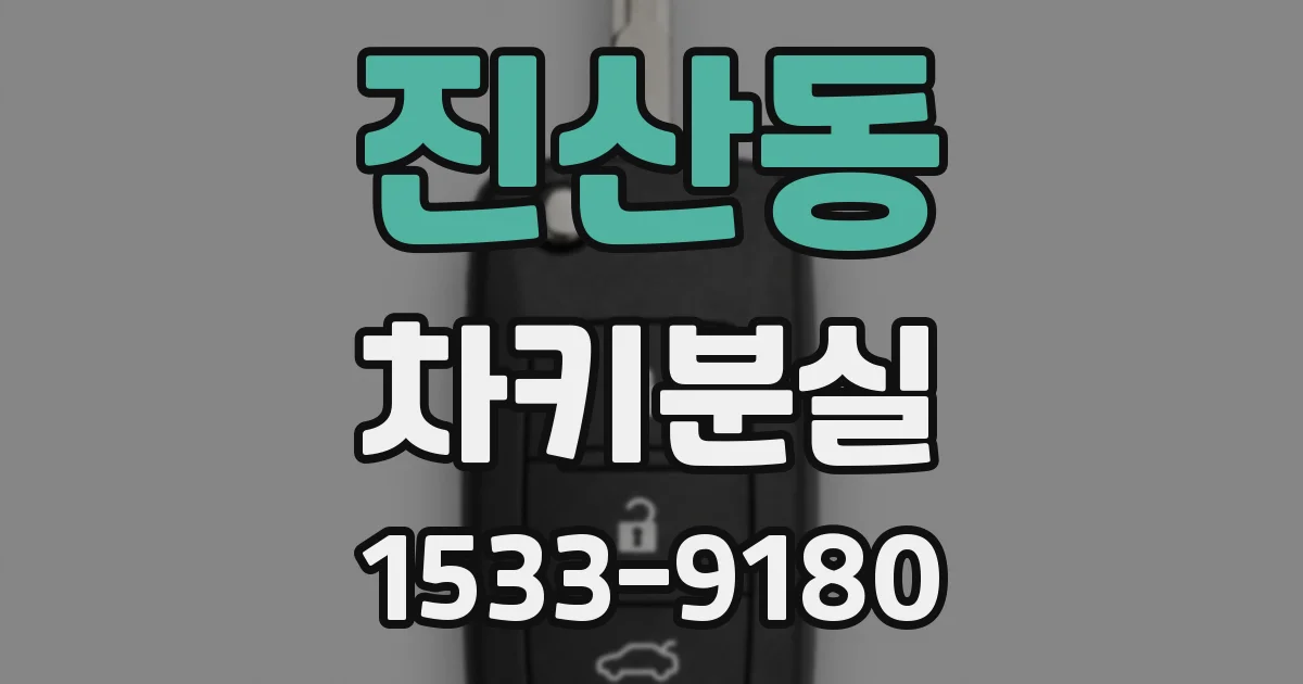 진산동 차키분실