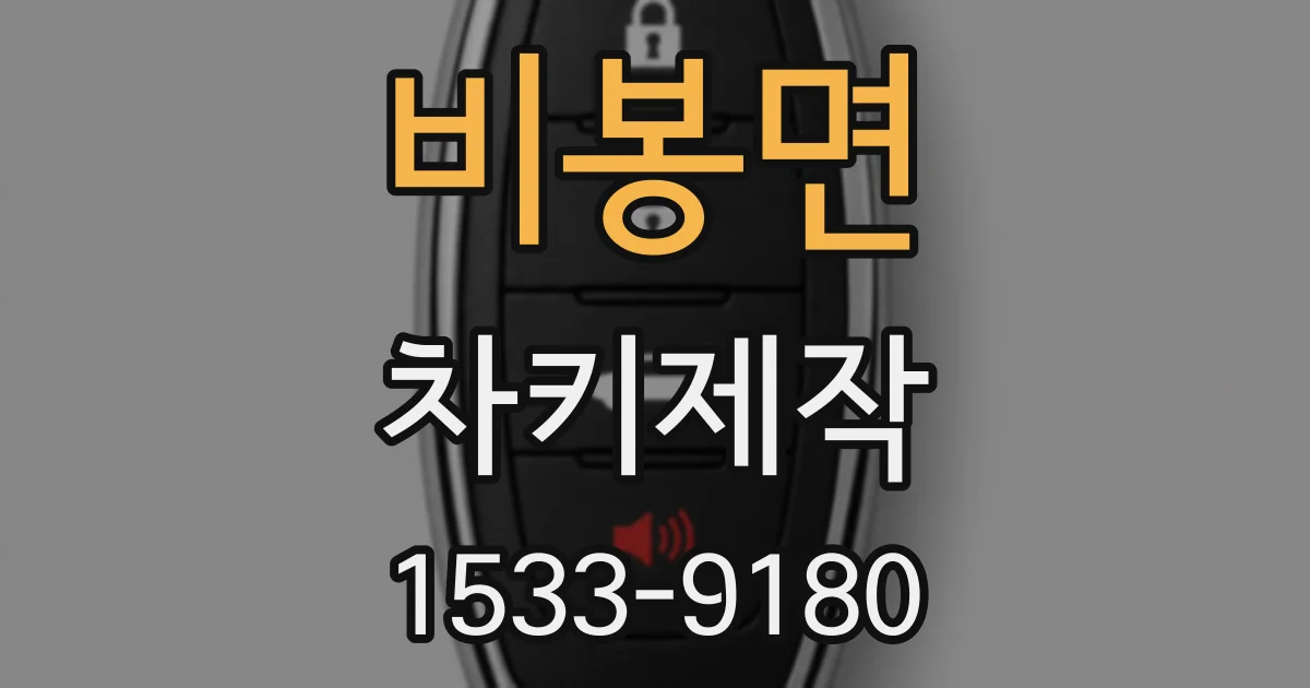 비봉면 차키제작
