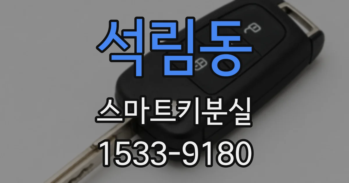 석림동 스마트키분실