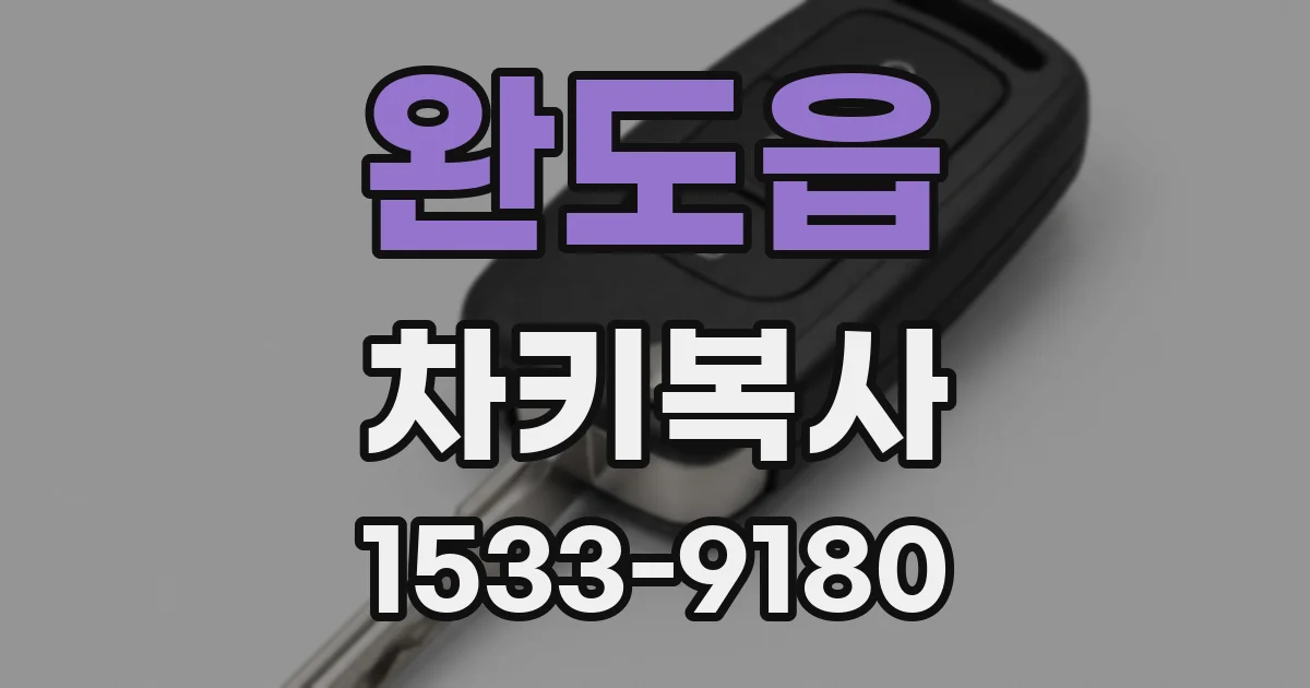 완도읍 차키복사
