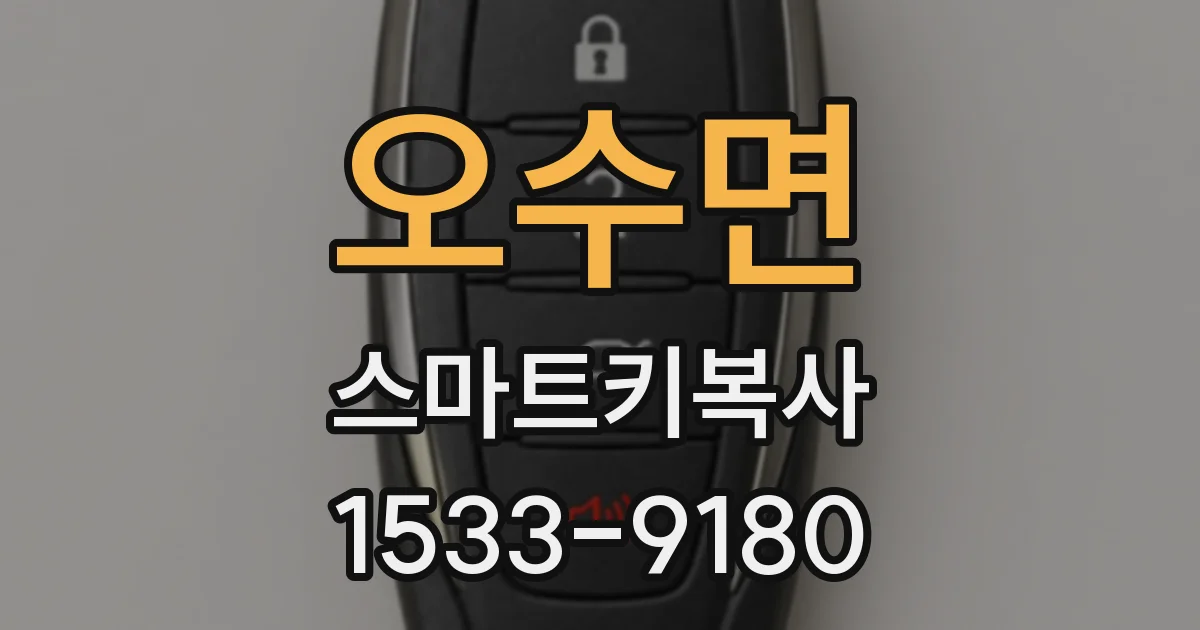 오수면 스마트키복사
