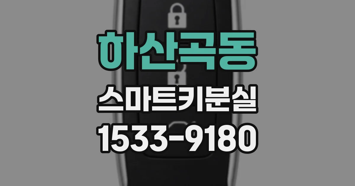 하산곡동 스마트키분실
