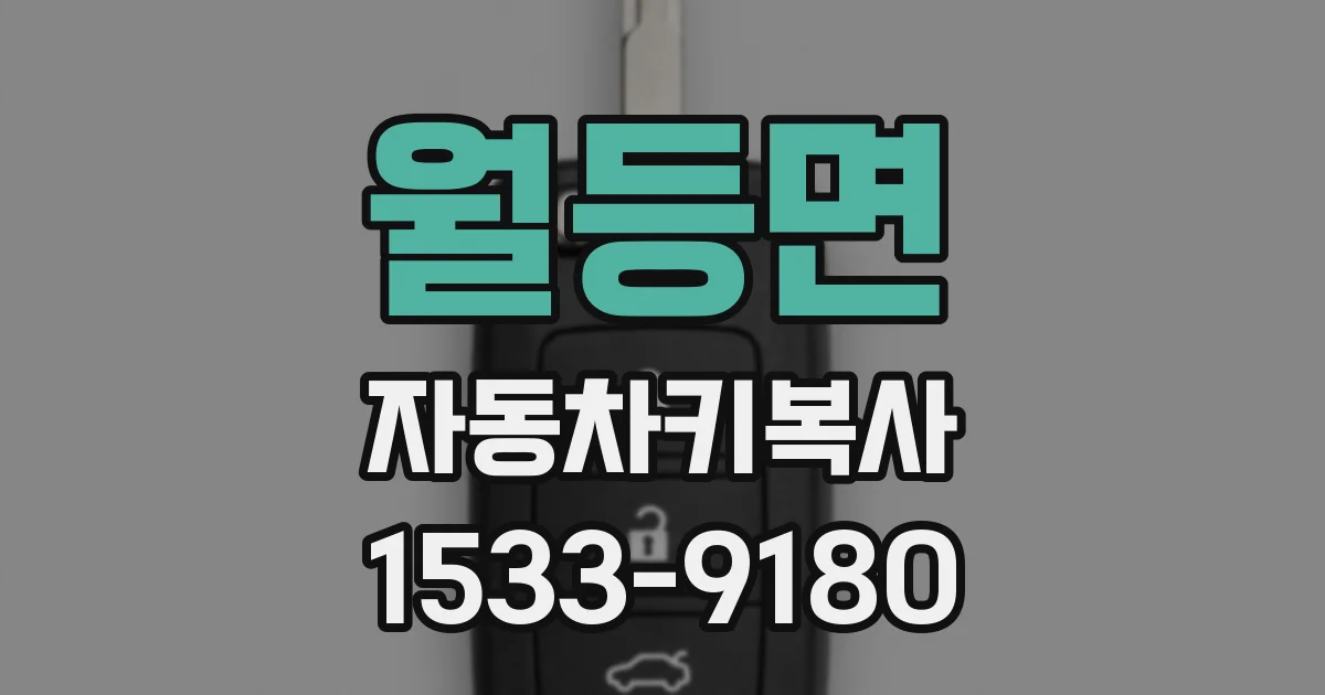 월등면 자동차키복사