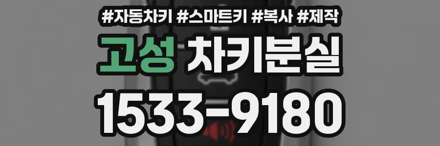 고성 차키분실