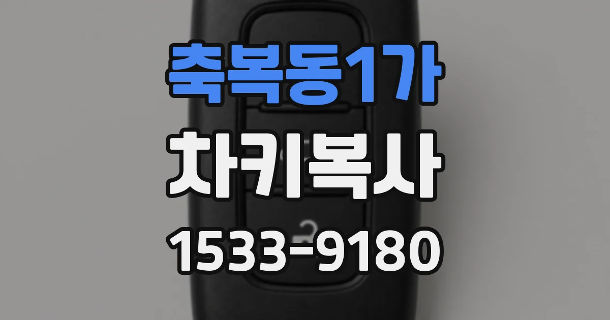 축복동1가 차키복사