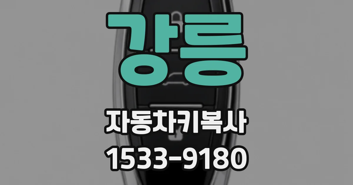 강릉 자동차키복사