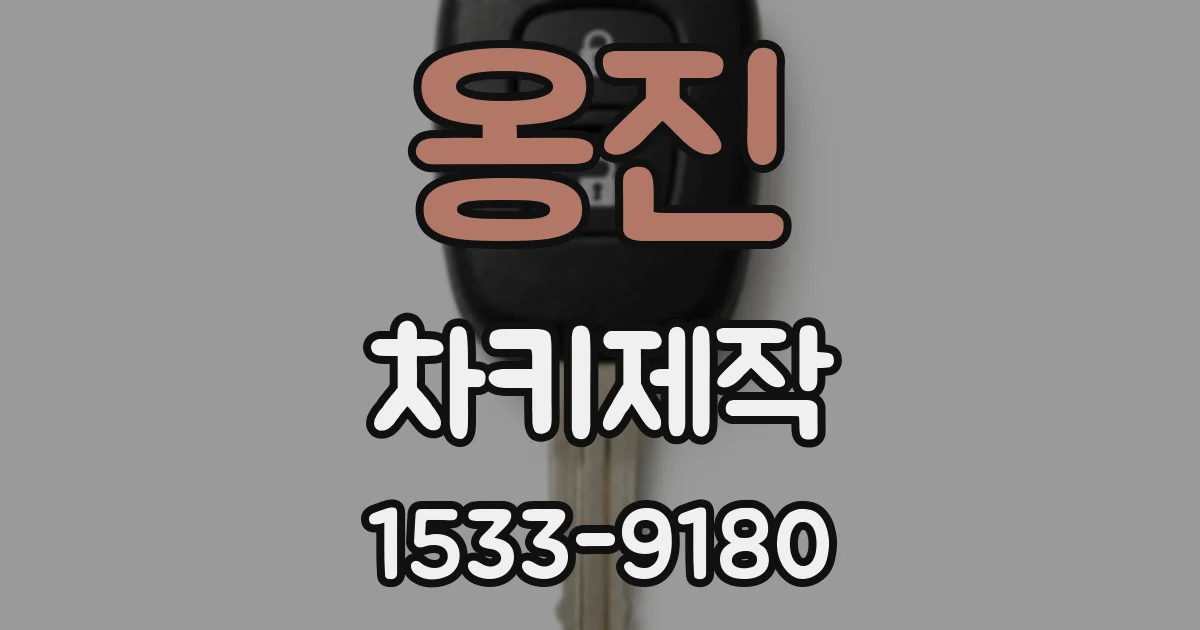 옹진 차키제작