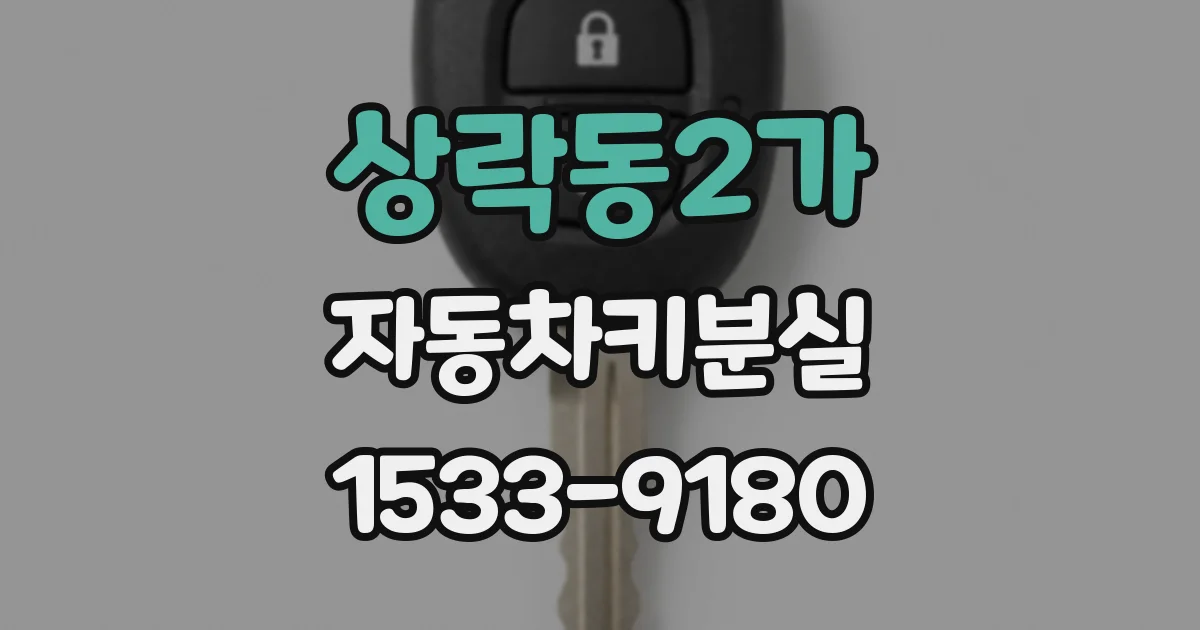 상락동2가 자동차키분실
