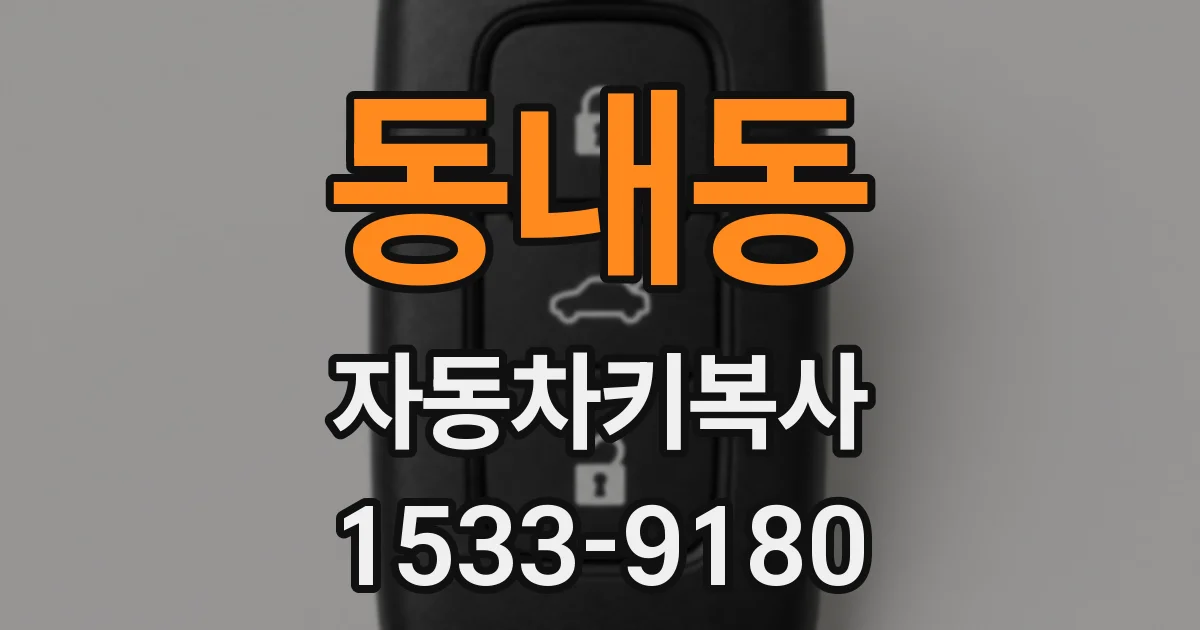동내동 자동차키복사