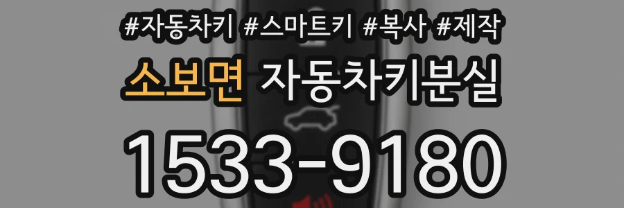 소보면 자동차키분실