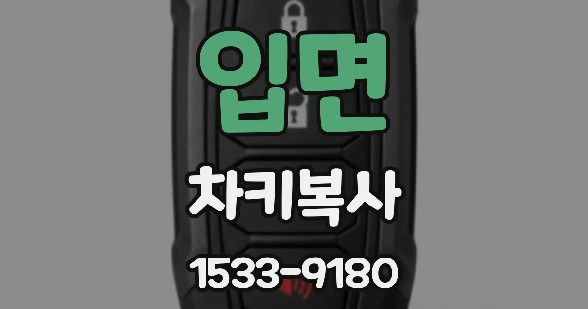 입면 차키복사