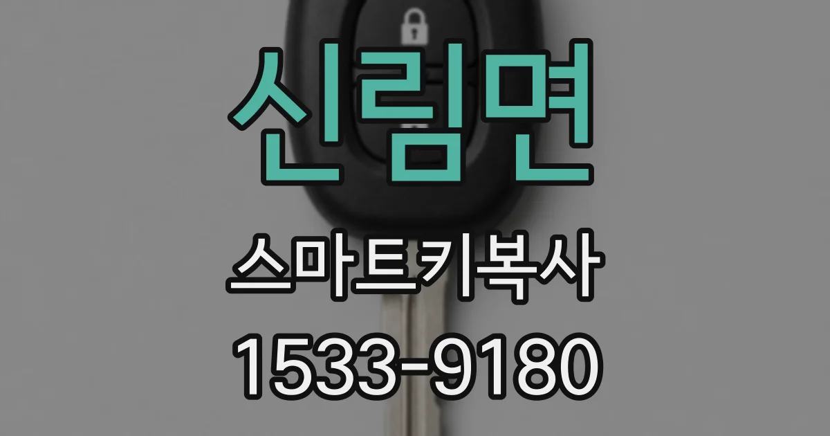신림면 스마트키복사