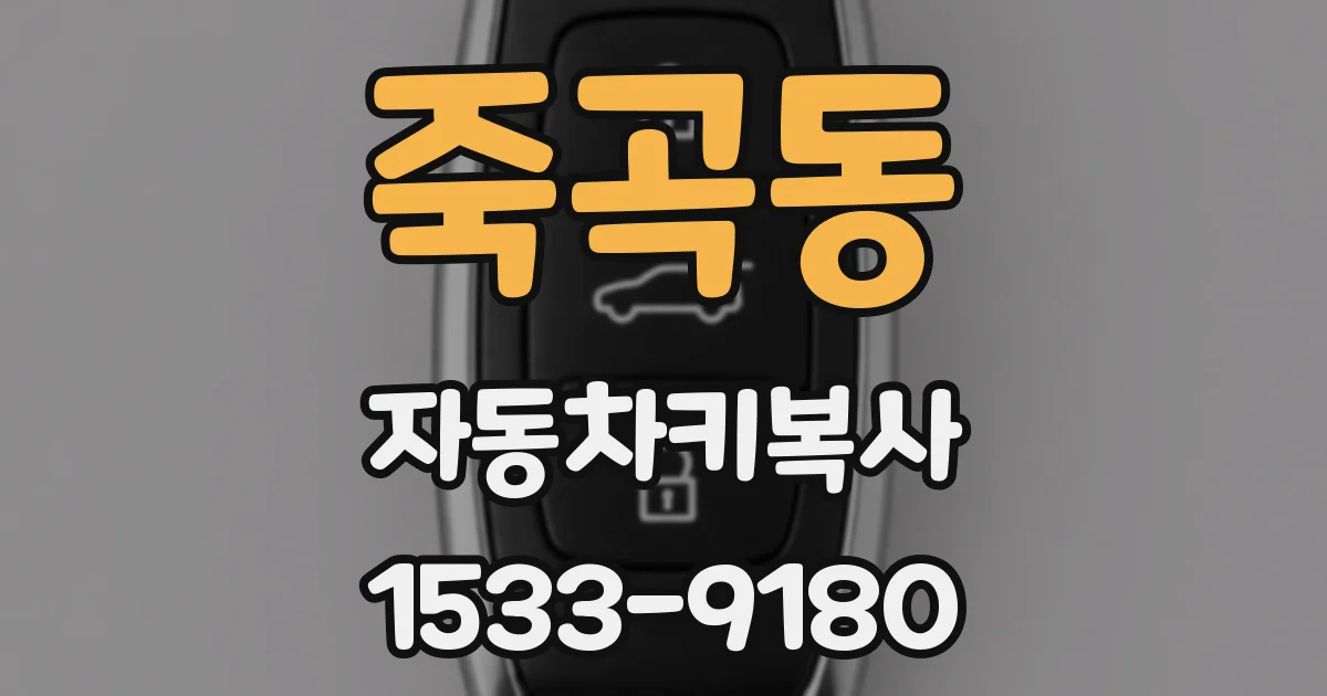 죽곡동 자동차키복사