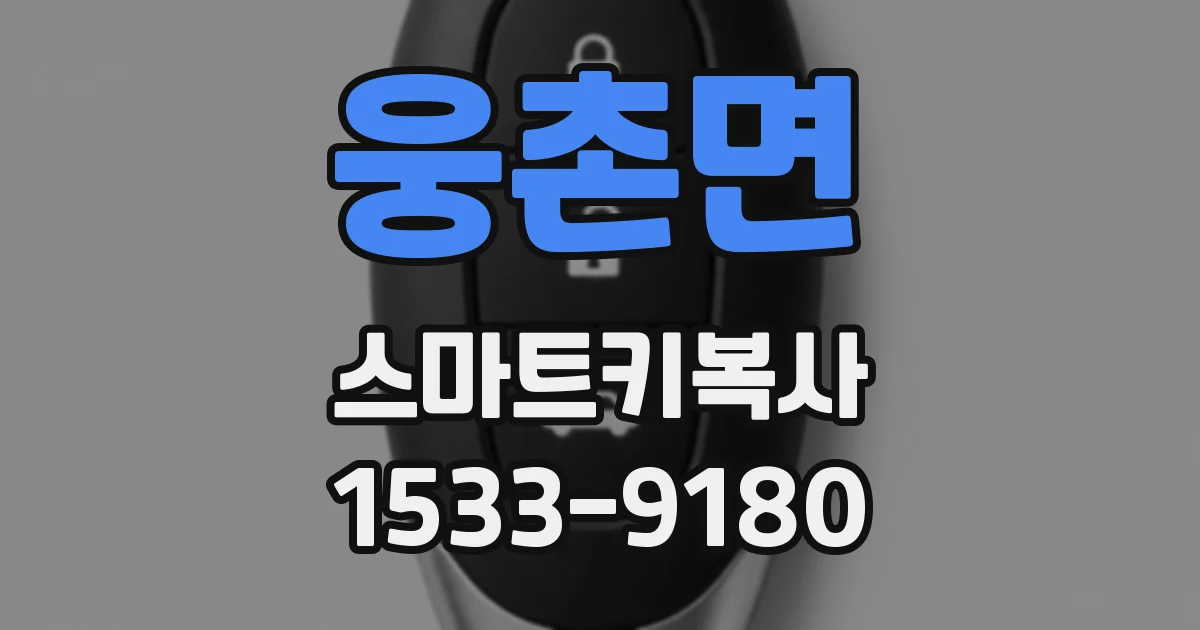 웅촌면 스마트키복사
