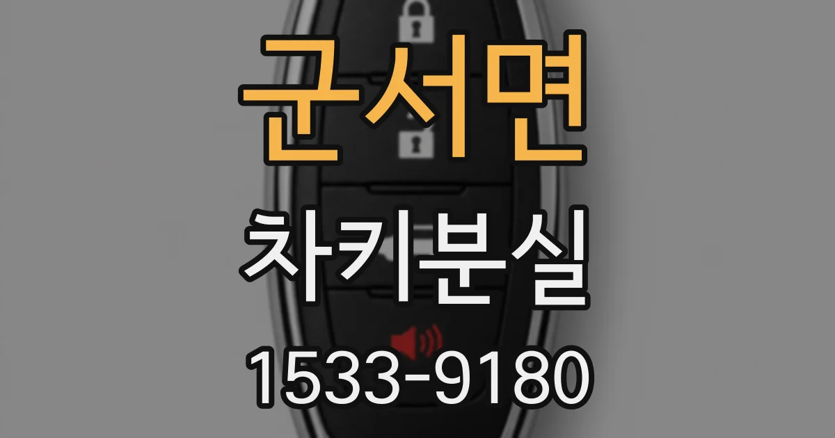 군서면 차키분실