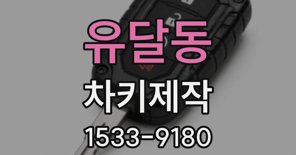 유달동 차키제작