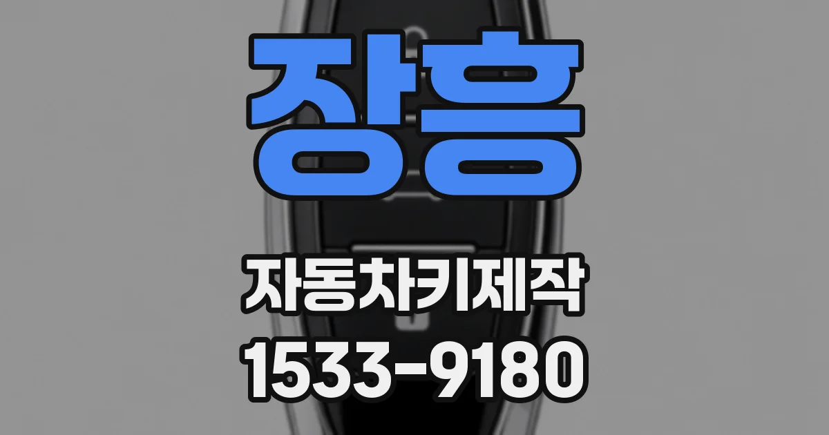 장흥 자동차키제작