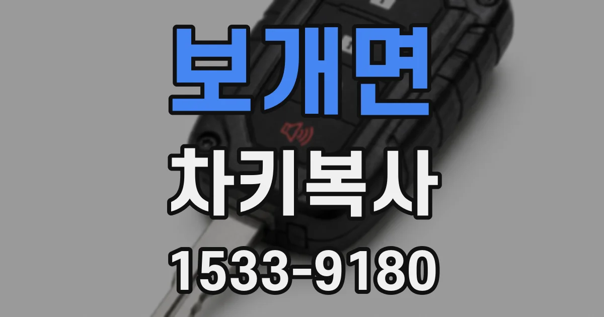 보개면 차키복사
