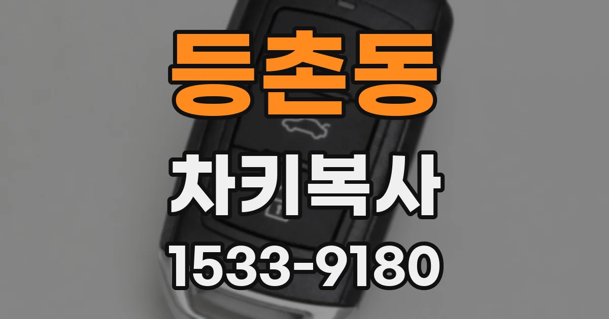 등촌동 차키복사