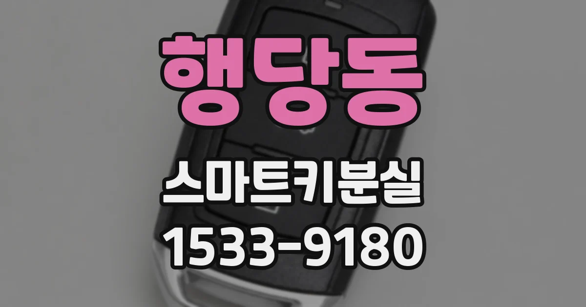 행당동 스마트키분실