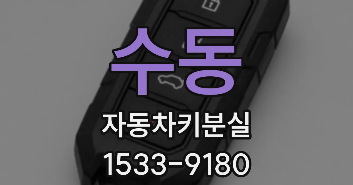 수동 자동차키분실