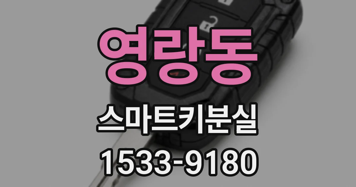 영랑동 스마트키분실