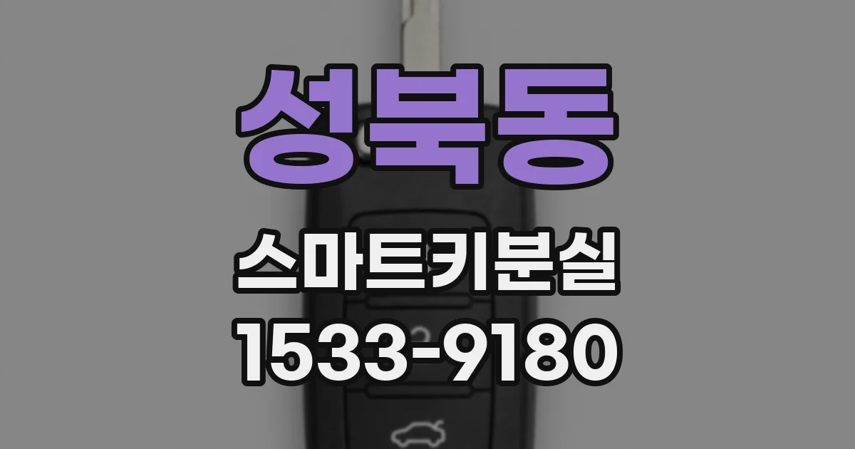 성북동 스마트키분실