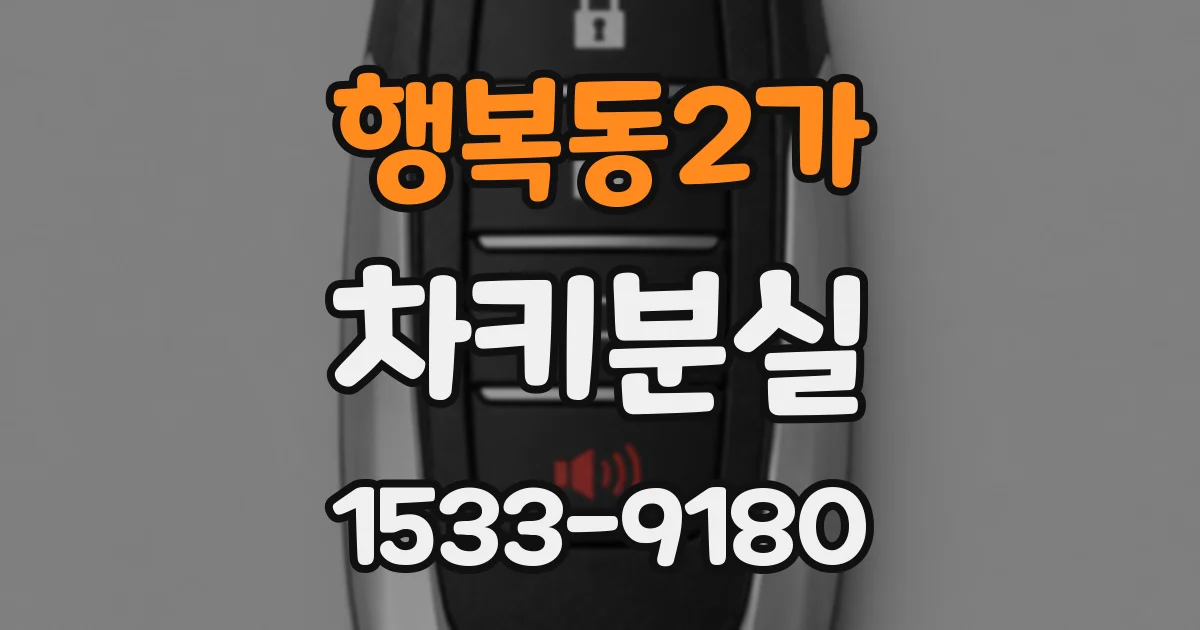 행복동2가 차키분실