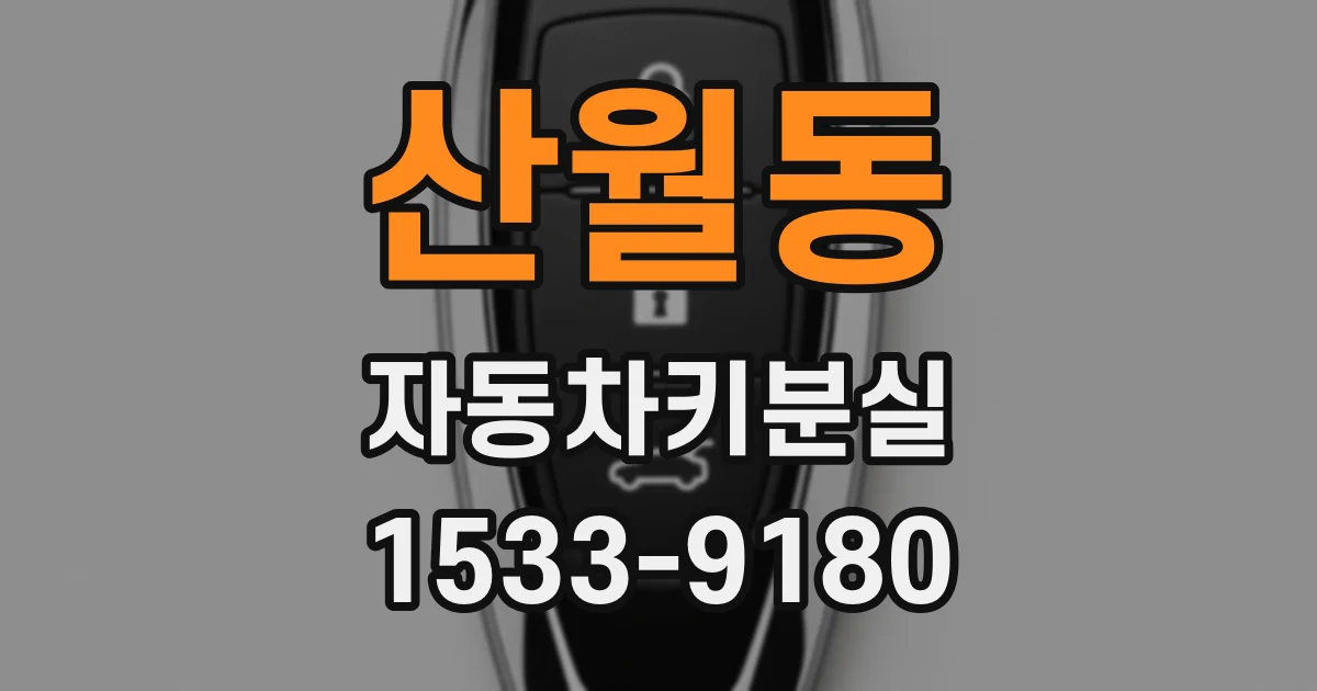 산월동 자동차키분실