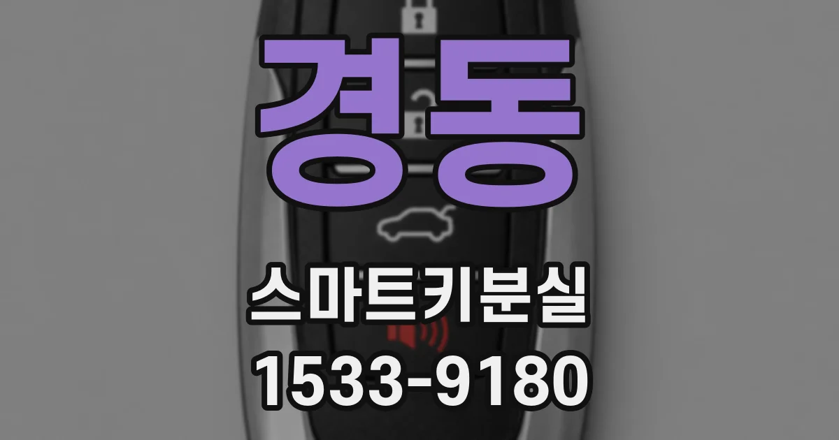 경동 스마트키분실