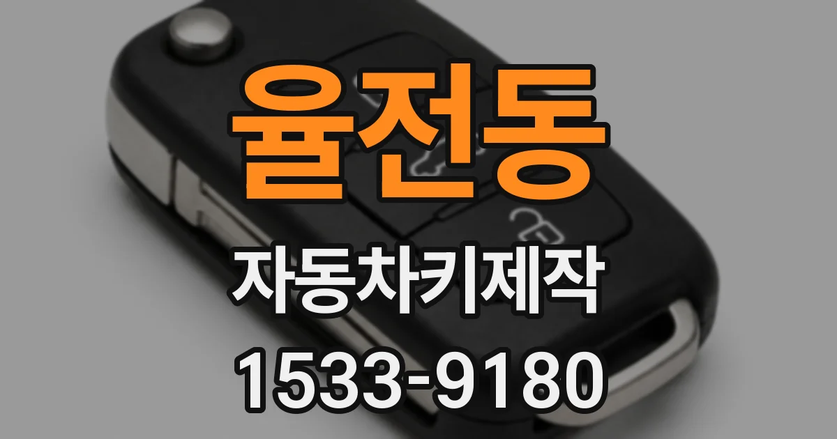 율전동 자동차키제작