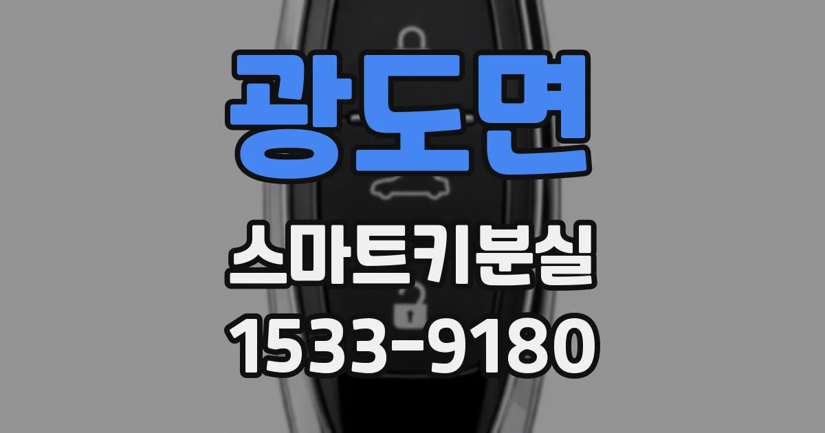 광도면 스마트키분실