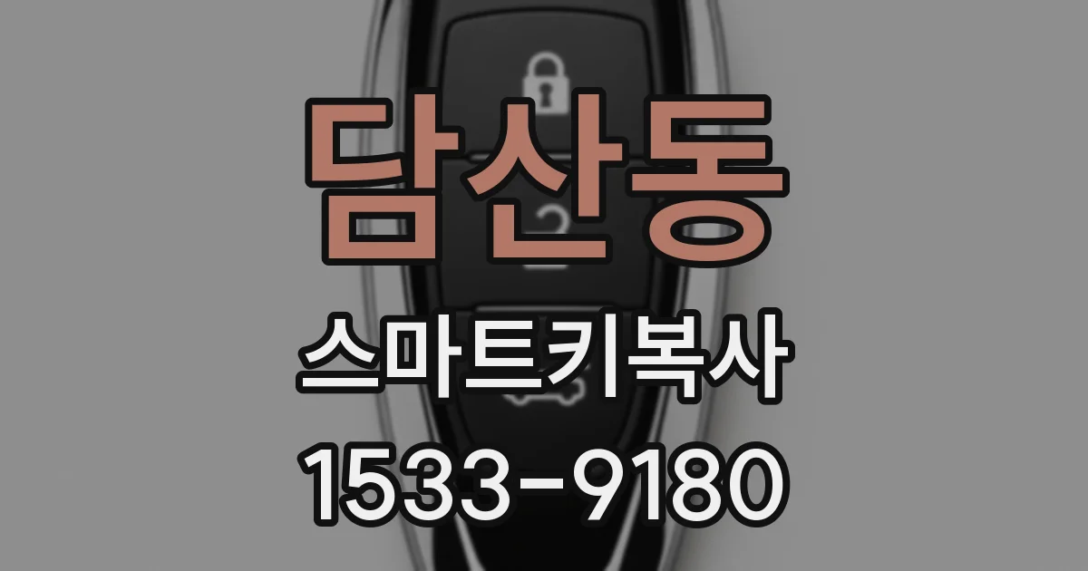 담산동 스마트키복사