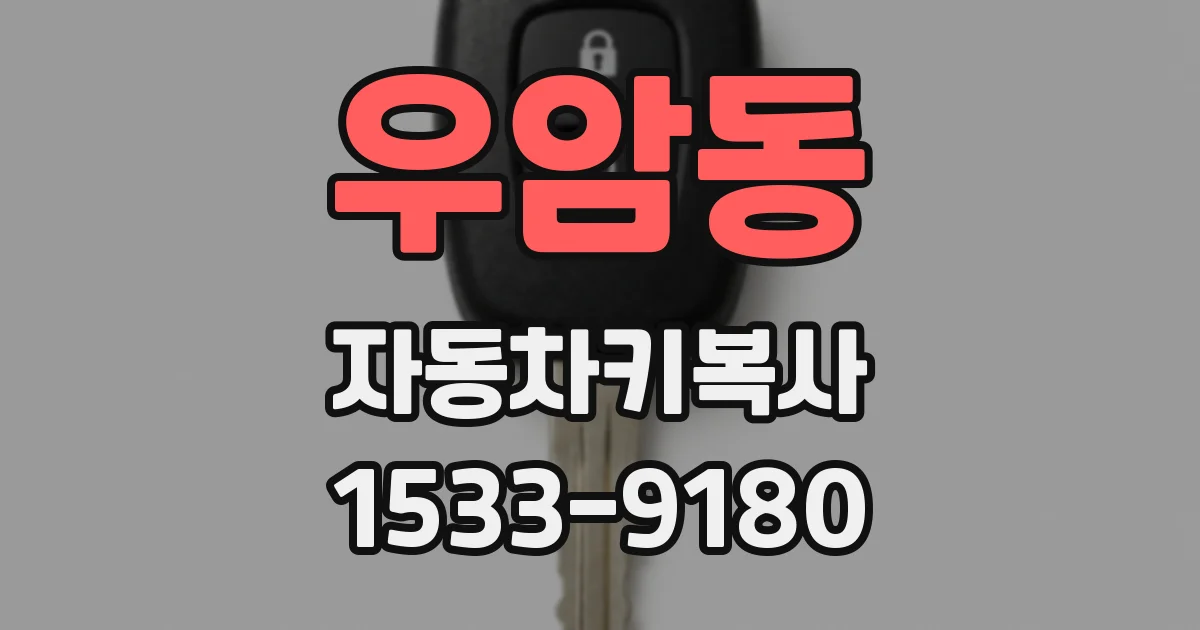 우암동 자동차키복사
