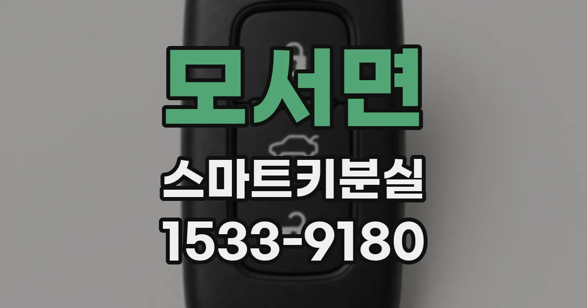 모서면 스마트키분실