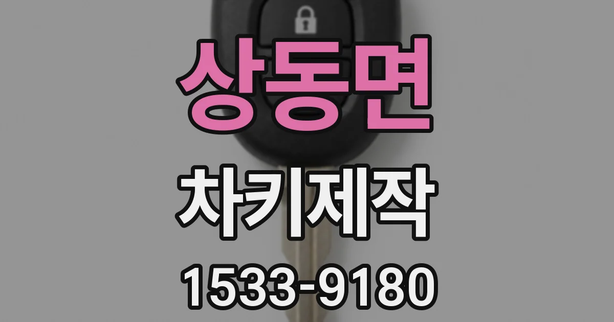 상동면 차키제작