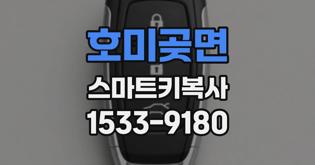 호미곶면 스마트키복사