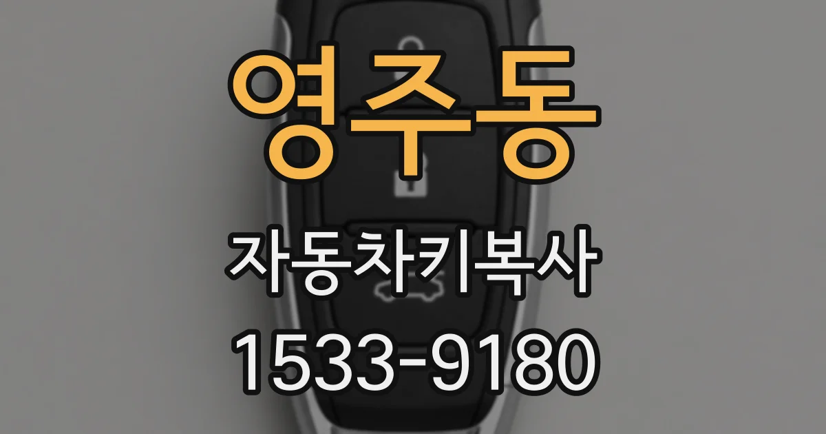 영주동 자동차키복사