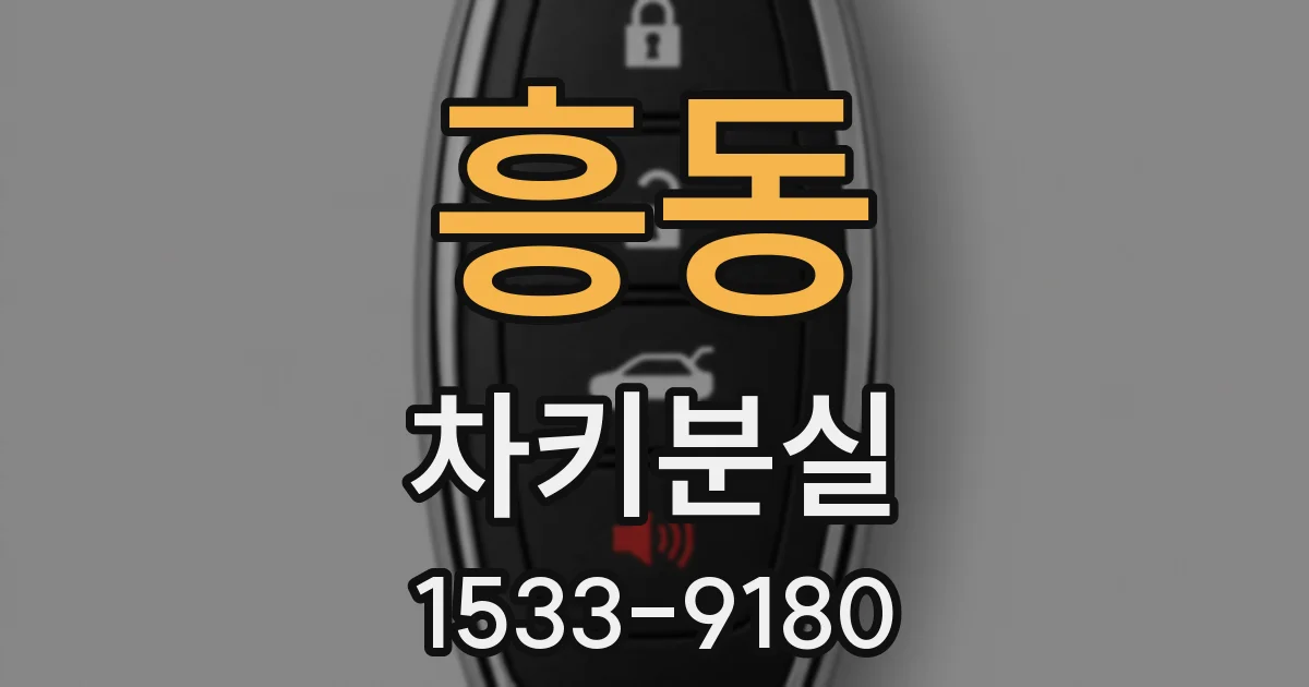 흥동 차키분실
