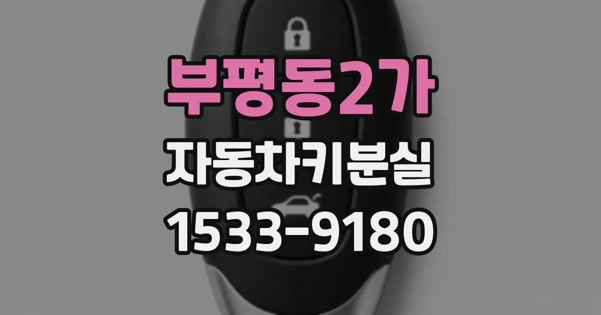 부평동2가 자동차키분실