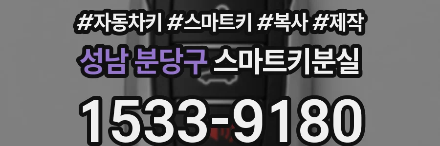 성남 분당구 스마트키분실