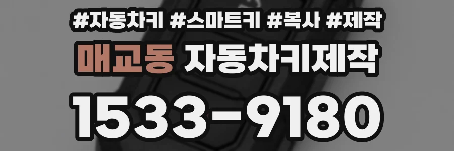 매교동 자동차키제작