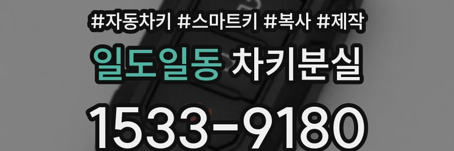 일도일동 차키분실